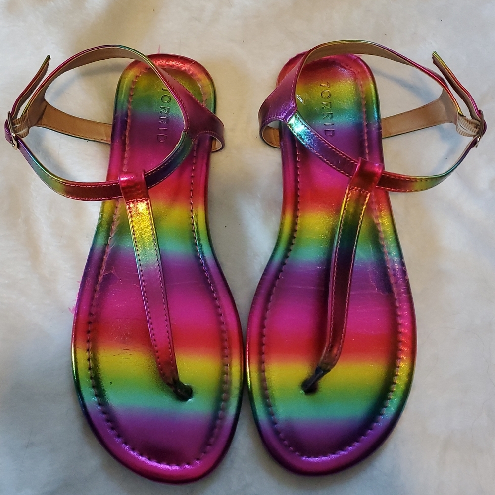 Torrid Rainbow Sandals